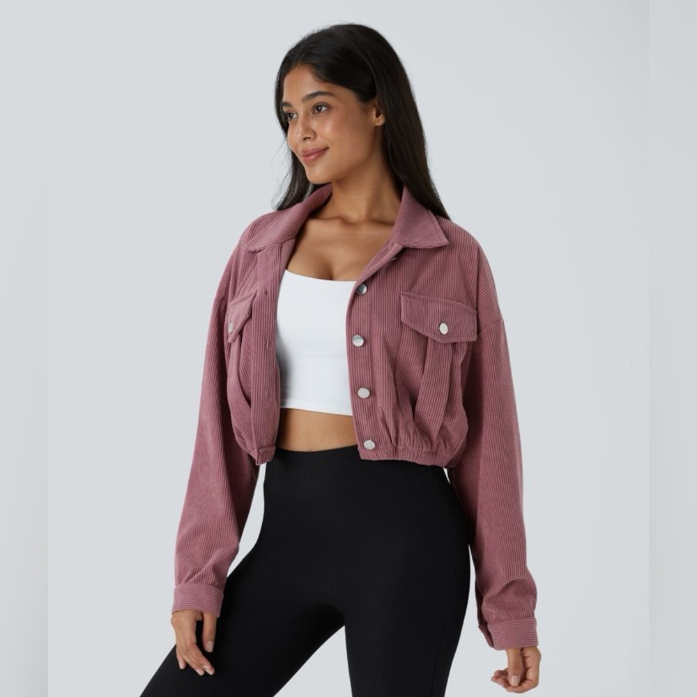 HALARA Mauve Cropped Jacket